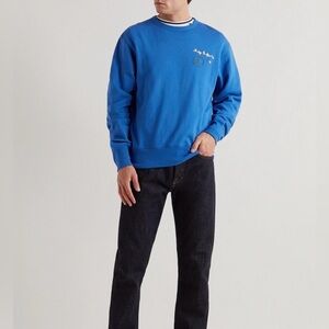 rag & bone Men’s Embroidered Blue Sweatshit